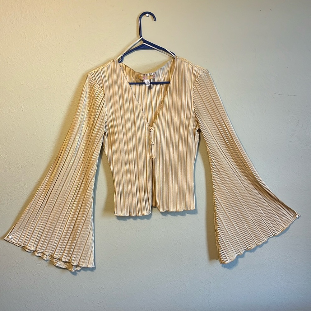 Yellow Flare Crop Top